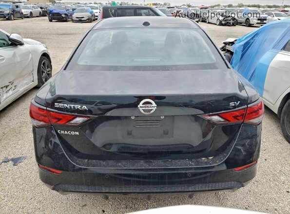 3N1AB8CV3PY232311 2023 NISSAN SENTRA Black Widok z tyłu