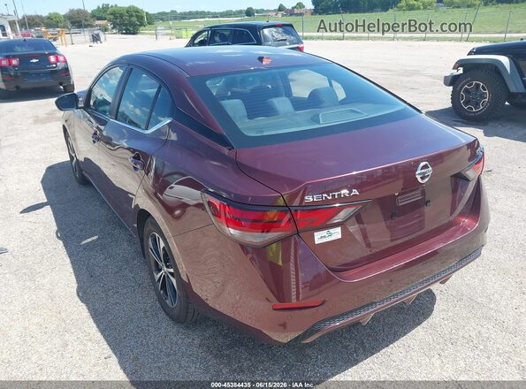 3N1AB8CV3PY247312 2023 NISSAN SENTRA Maroon Հետևի ձախ