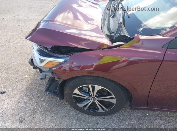3N1AB8CV3PY247312 2023 NISSAN SENTRA Maroon Դիմացի տեսք