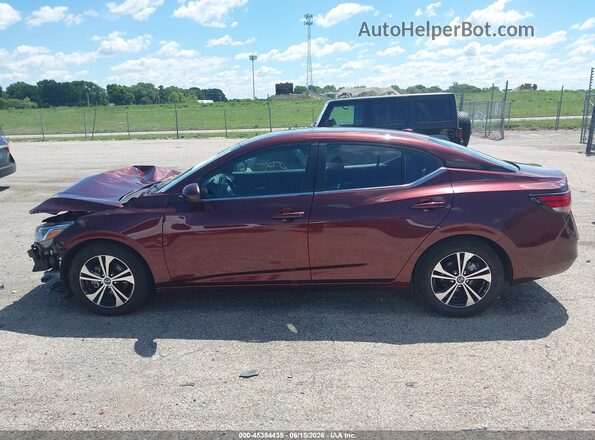 3N1AB8CV3PY247312 2023 NISSAN SENTRA Maroon 