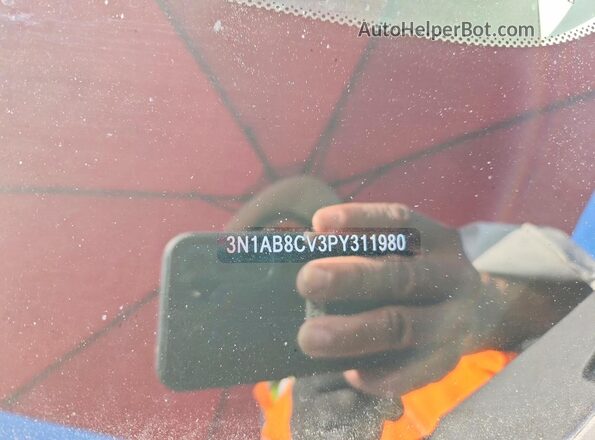 3N1AB8CV3PY311980 2023 NISSAN SENTRA Черный Вид подкапотного пространства