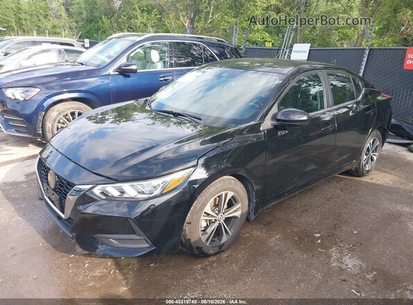 3N1AB8CV3PY322039 2023 NISSAN SENTRA Черный Передняя левая четверть
