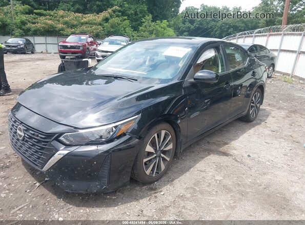 3N1AB8CV3RY333884 2024 NISSAN SENTRA Черный Передняя левая четверть