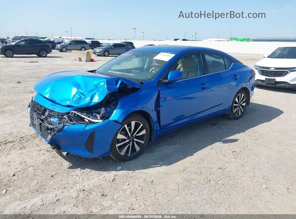 3N1AB8CV3SY222046 2025 NISSAN SENTRA Blue Vista tres cuartos delantera izquierda