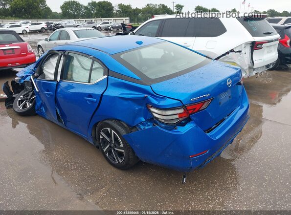 3N1AB8CV3SY357916 2025 NISSAN SENTRA Blue Trasero izquierdo