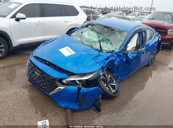 3N1AB8CV3SY357916 2025 NISSAN SENTRA Blue Vista tres cuartos delantera izquierda