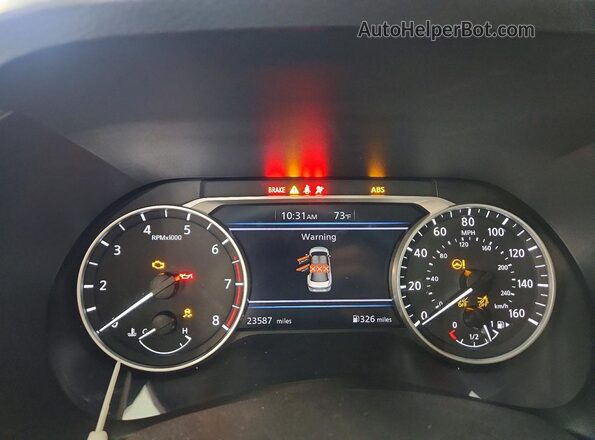 3N1AB8CV3SY379088 2025 NISSAN SENTRA Blue Вид щитка приладів