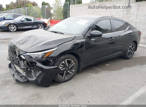 3N1AB8CV3SY407987 2025 NISSAN SENTRA Черный Передняя левая четверть
