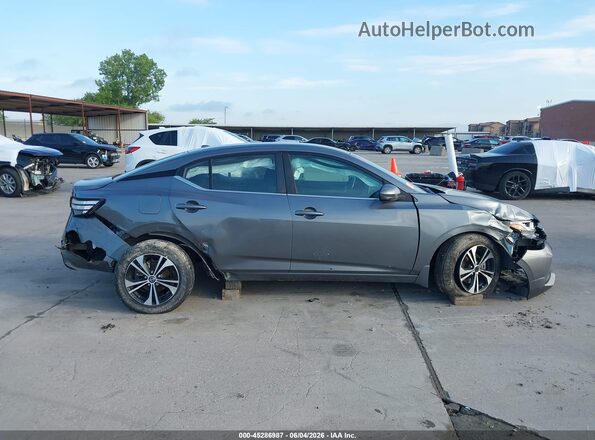 3N1AB8CV4LY302523 2020 NISSAN SENTRA Gray Rear interior view