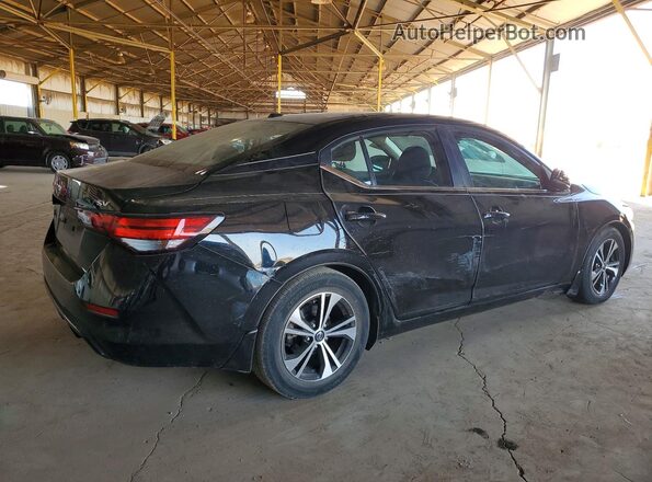 3N1AB8CV4MY214847 2021 NISSAN SENTRA Black Задня права чверть