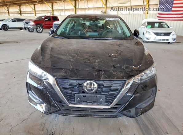 3N1AB8CV4MY214847 2021 NISSAN SENTRA Black Вид спереду