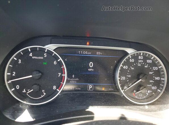 3N1AB8CV4MY214847 2021 NISSAN SENTRA Black Вид щитка приладів