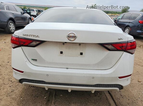 3N1AB8CV4MY263126 2021 NISSAN SENTRA White Вид ззаду