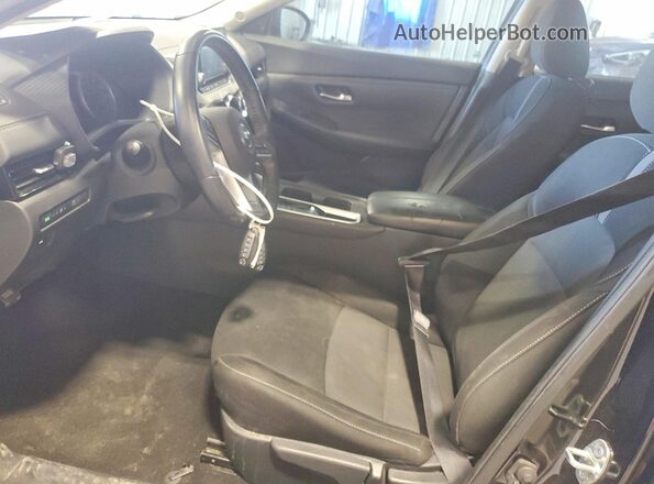 3N1AB8CV4MY321347 2021 NISSAN SENTRA Black Widok wnętrza z przodu
