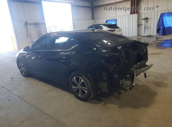 3N1AB8CV4MY321347 2021 NISSAN SENTRA Black Tył lewy