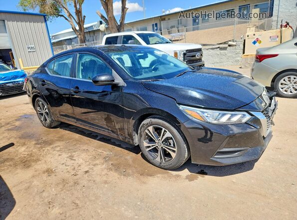 3N1AB8CV4PY277807 2023 NISSAN SENTRA Черный Передняя правая четверть