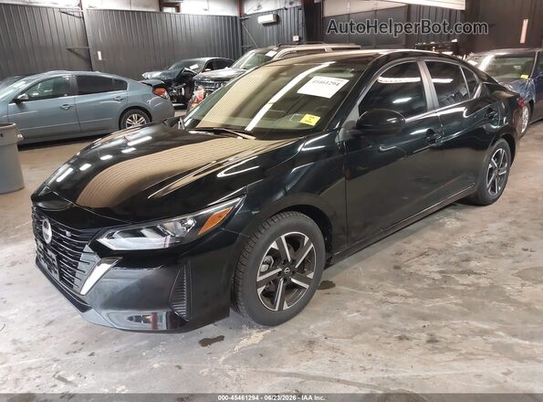 3N1AB8CV4RY283187 2024 NISSAN SENTRA Black წინა მარცხენა ხედი სამი მეოთხედიდან