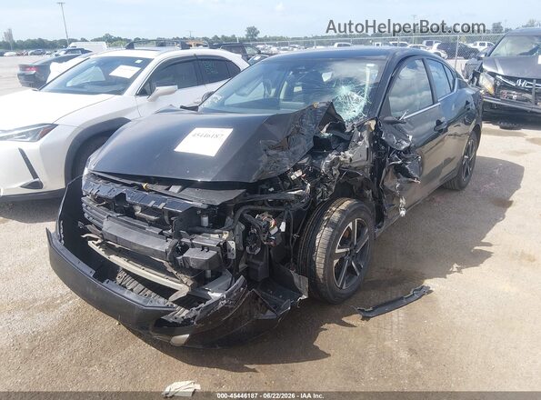 3N1AB8CV4RY306015 2024 NISSAN SENTRA Черный Передняя левая четверть