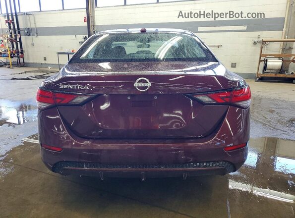 3N1AB8CV4SY277654 2025 NISSAN SENTRA Burgundy Հետևի տեսք
