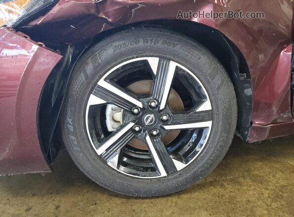 3N1AB8CV4SY277654 2025 NISSAN SENTRA Burgundy Սալոնի 360 աստիճան տեսք