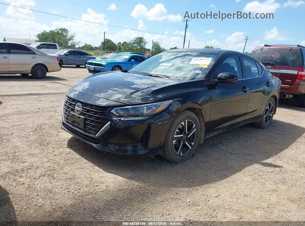 3N1AB8CV4SY314234 2025 NISSAN SENTRA Черный Передняя левая четверть