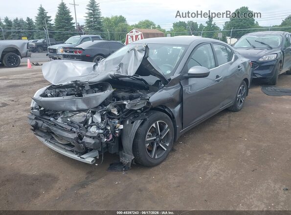 3N1AB8CV4SY337156 2025 NISSAN SENTRA Gray წინა მარცხენა ხედი სამი მეოთხედიდან