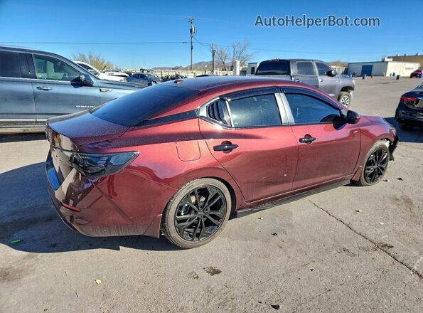 3N1AB8CV4SY347444 2025 NISSAN SENTRA Burgundy Tył prawy