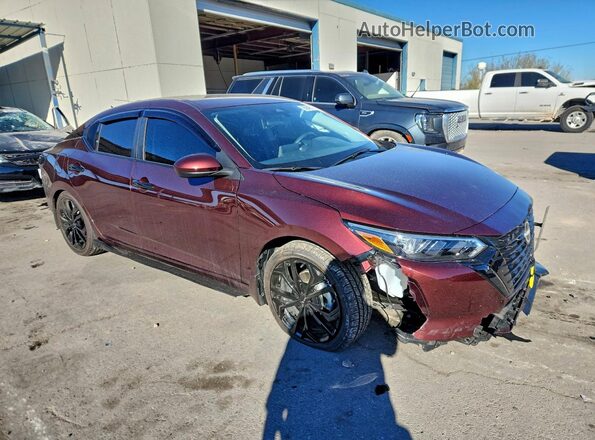 3N1AB8CV4SY347444 2025 NISSAN SENTRA Burgundy Przód prawy