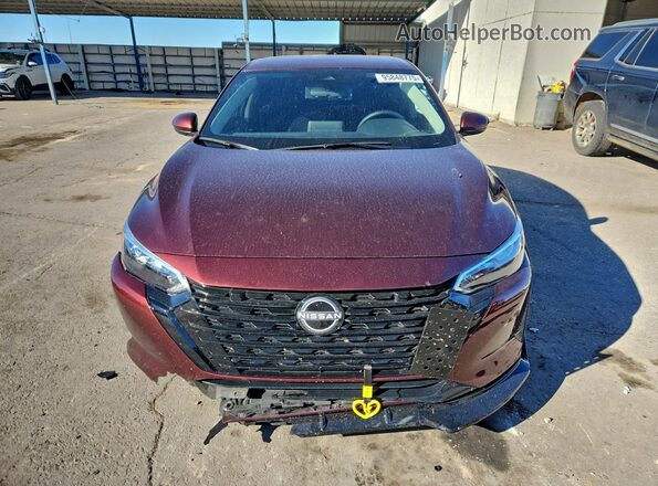 3N1AB8CV4SY347444 2025 NISSAN SENTRA Burgundy Widok z przodu