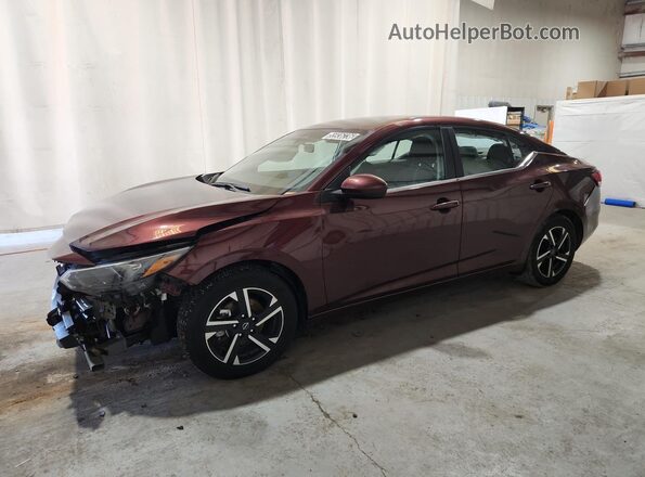 3N1AB8CV4SY361442 2025 NISSAN SENTRA Burgundy Սալոնի 360 աստիճան տեսք