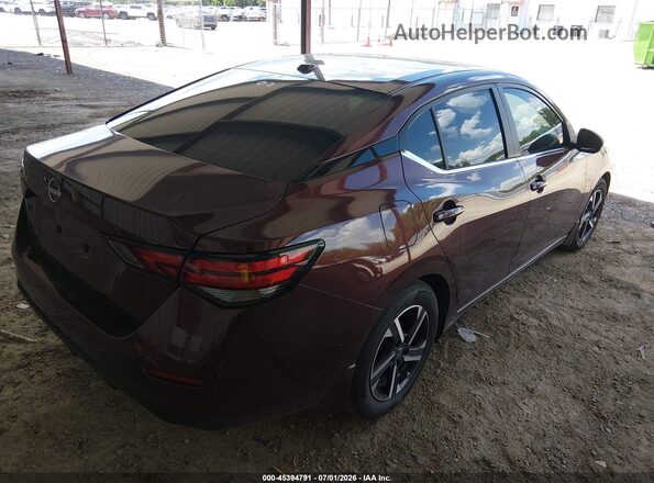 3N1AB8CV4SY363210 2025 NISSAN SENTRA Burgundy Հետևի աջ