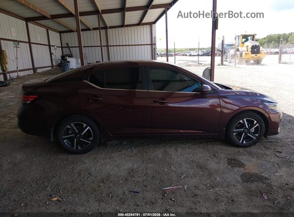 3N1AB8CV4SY363210 2025 NISSAN SENTRA Burgundy Սալոնի հետևի տեսք