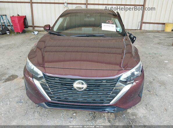 3N1AB8CV4SY363210 2025 NISSAN SENTRA Burgundy Սարքավորումների վահանակի տեսք