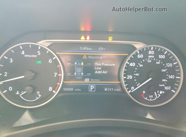 3N1AB8CV4SY386289 2025 NISSAN SENTRA Синий Вид щитка приборов