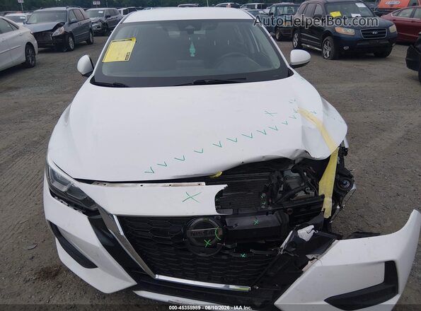 3N1AB8CV5LY268446 2020 NISSAN SENTRA White Vista del cuadro de instrumentos
