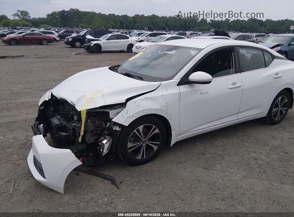 3N1AB8CV5LY268446 2020 NISSAN SENTRA White Vista tres cuartos delantera izquierda