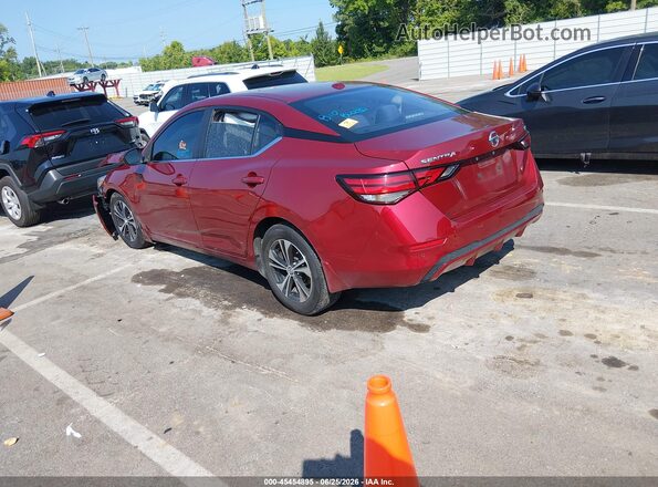 3N1AB8CV5MY272613 2021 NISSAN SENTRA Red Trasero izquierdo