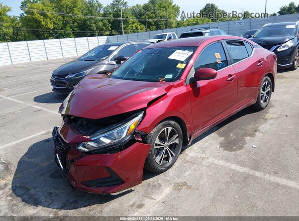 3N1AB8CV5MY272613 2021 NISSAN SENTRA Red Vista frontal