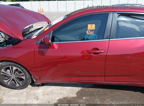 3N1AB8CV5MY272613 2021 NISSAN SENTRA Red Vista interior de 360 grados