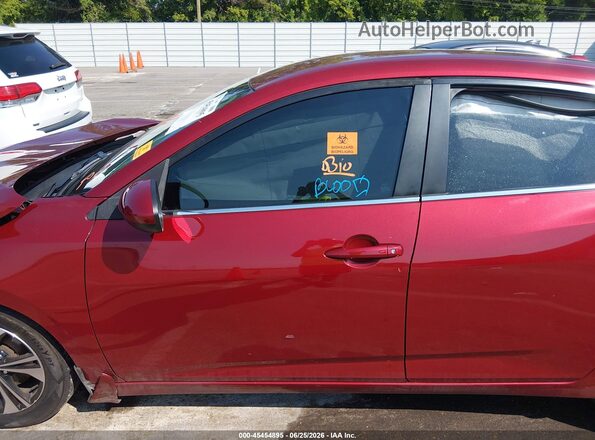 3N1AB8CV5MY272613 2021 NISSAN SENTRA Red Vista del compartimento del motor