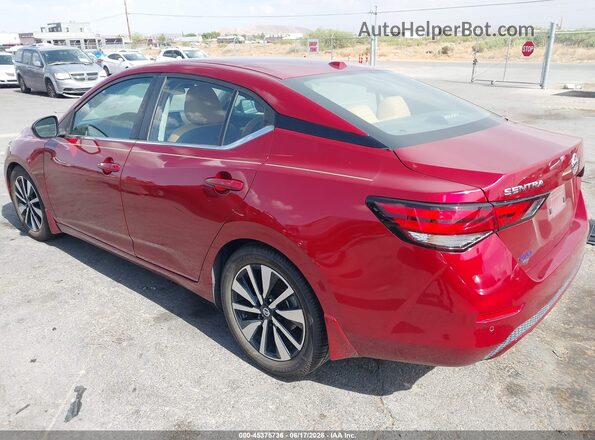 3N1AB8CV5PY225702 2023 NISSAN SENTRA Красный Задняя левая четверть