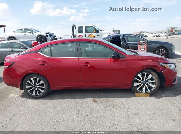 3N1AB8CV5PY225702 2023 NISSAN SENTRA Красный Вид задней части салона