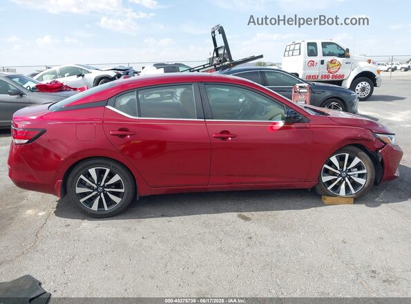 3N1AB8CV5PY225702 2023 NISSAN SENTRA Красный Панорамный вид салона 360°
