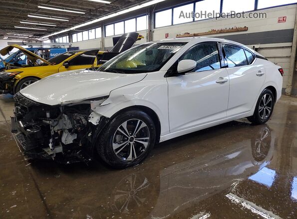 3N1AB8CV5PY293322 2023 NISSAN SENTRA White Vista interior de 360 grados