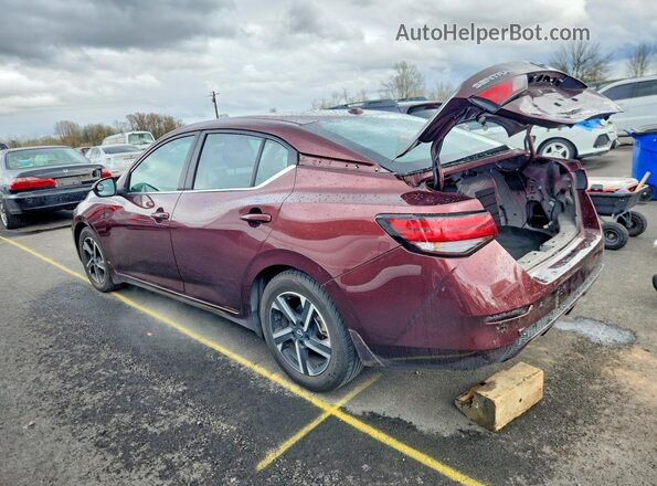 3N1AB8CV5RY209048 2024 NISSAN SENTRA Burgundy Tył lewy