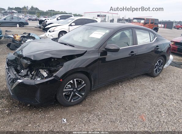3N1AB8CV5RY309053 2024 NISSAN SENTRA Черный Передняя левая четверть