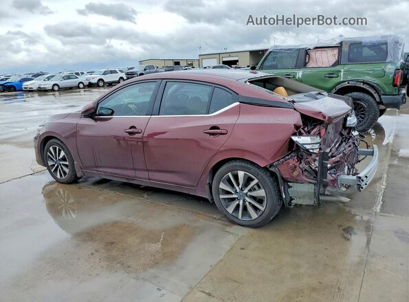 3N1AB8CV5SY222260 2025 NISSAN SENTRA Темно-бордовый Задняя левая четверть