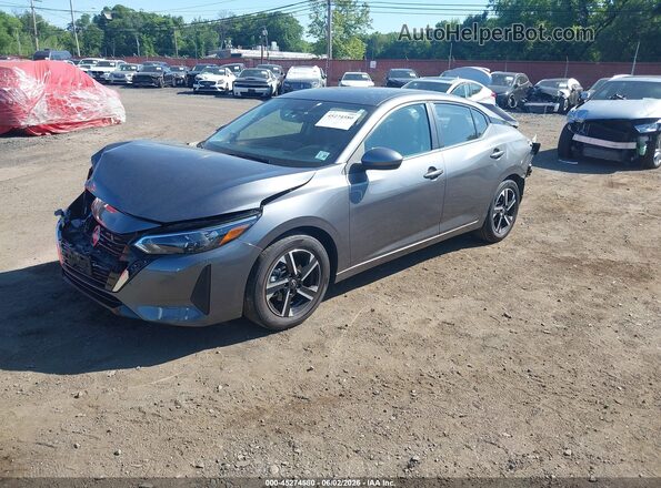 3N1AB8CV5SY258403 2025 NISSAN SENTRA Gray წინა მარცხენა ხედი სამი მეოთხედიდან