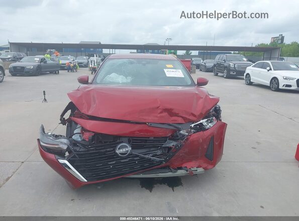 3N1AB8CV5SY366052 2025 NISSAN SENTRA Red Instrument cluster view