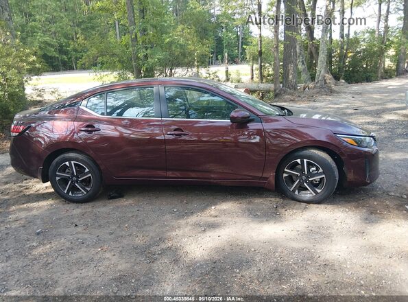 3N1AB8CV5SY408168 2025 NISSAN SENTRA Бордовый Вид задней части салона